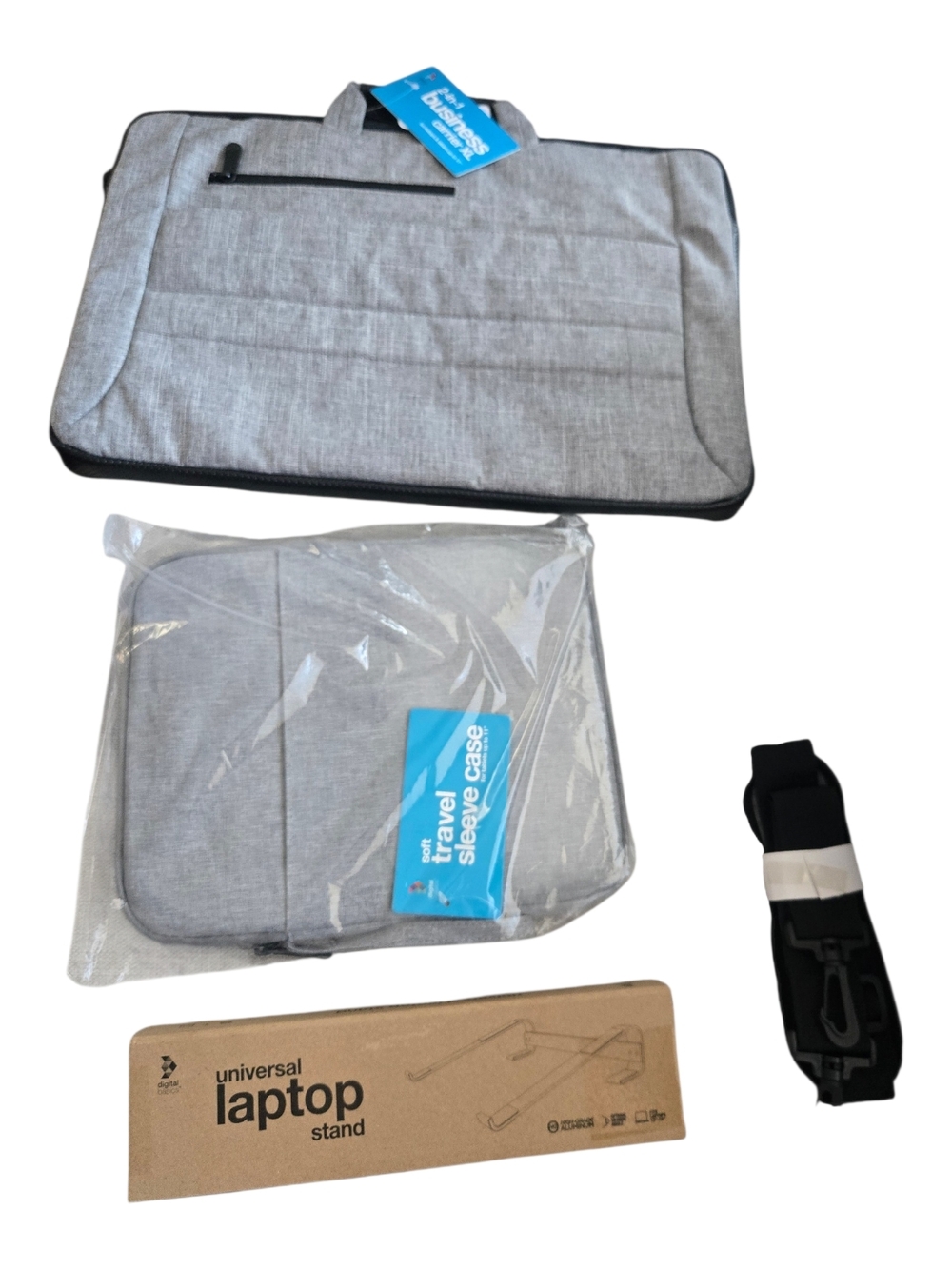 Digital Basics Travel Sleeve Set For Laptop And Tablet W/ Stand